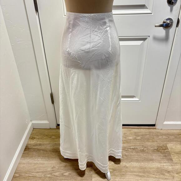 Vintage 1940's Suzette Snip-It Slip Maxi Long Satin Taffeta - Picture 6 of 7